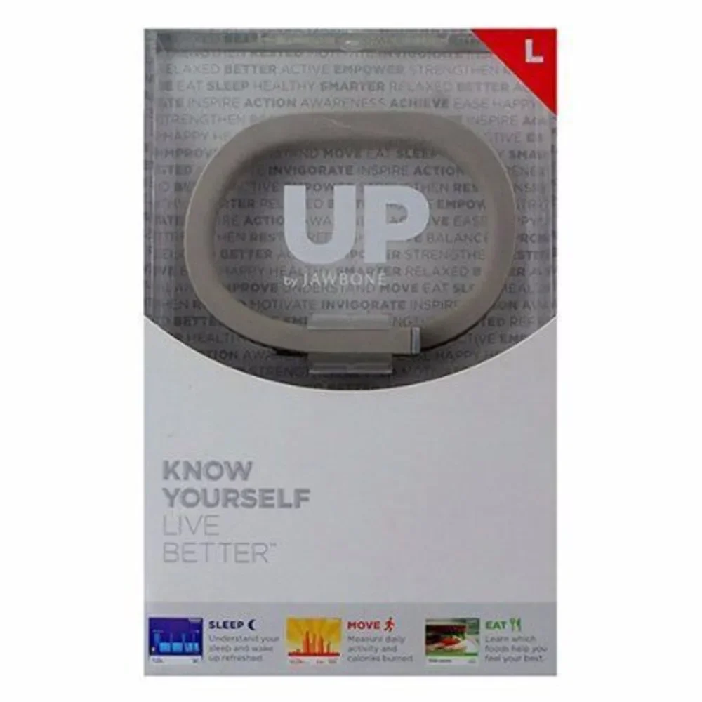 Jawbone Up Series Bluetooth Activity Tracker Wristband - Large - Light Gray